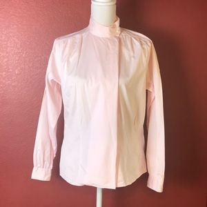 VTG Austin Reed Light Pink High Collar Blouse